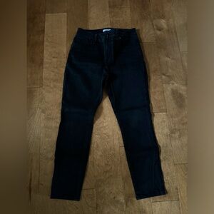 Good American Good Petite Skinny jeans in black, size 4/27
